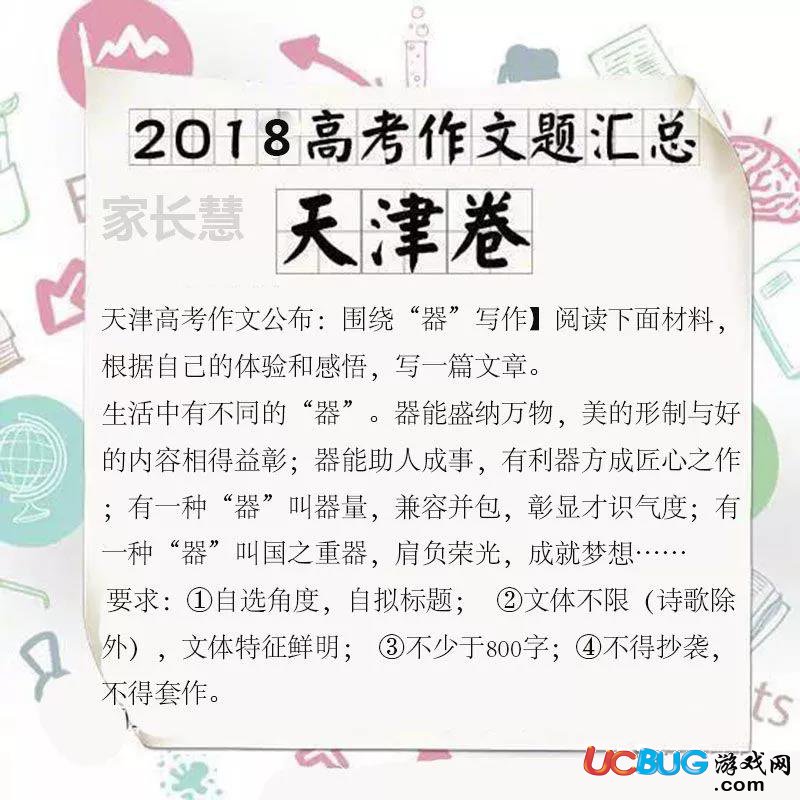 2018年高考作文題全國卷最全匯總大全