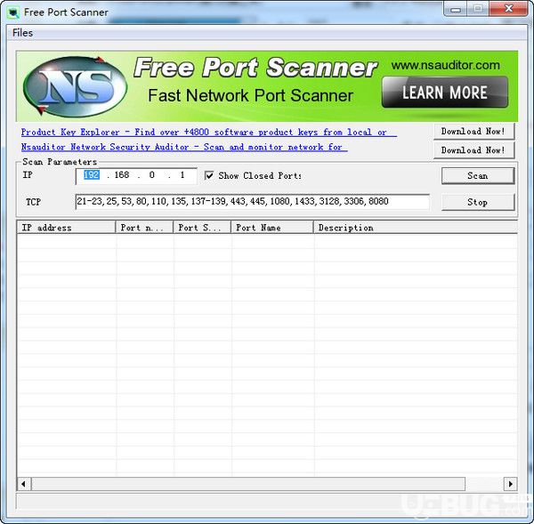 FreePortScanner(端口掃描工具)