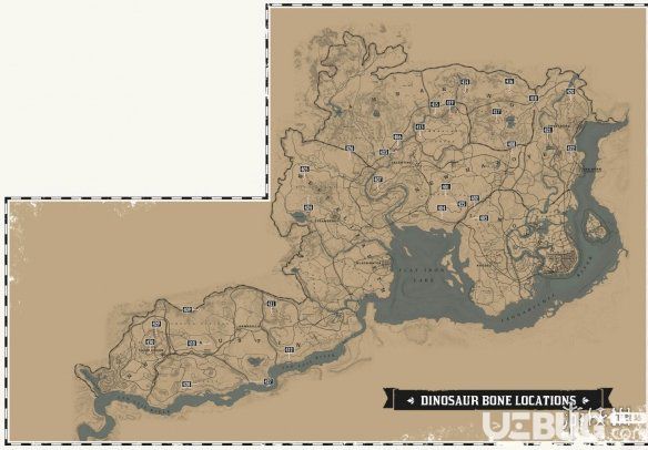 《荒野大鏢客2》恐龍骨在哪里