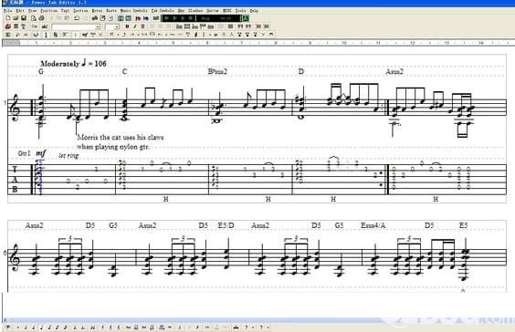 power tab editor(吉他制譜軟件)v1.7免費(fèi)版