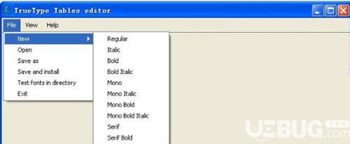 TrueType Tables editor下載