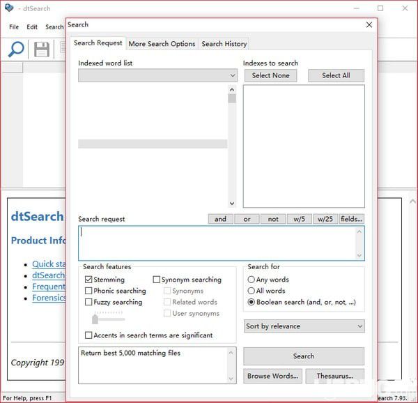 DtSearch Desktop(文本檢索工具)v7.93破解版