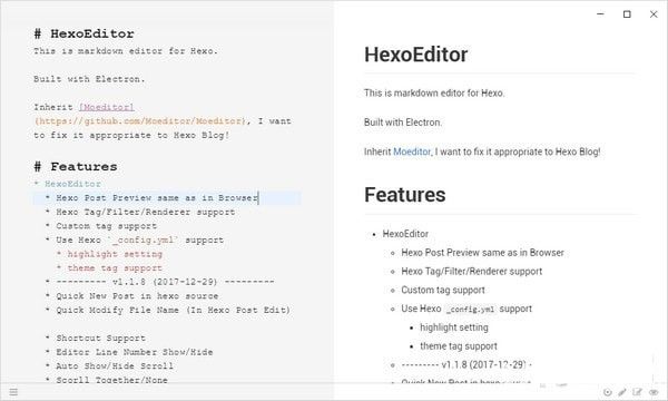 HexoEditor(Markdown編輯器)