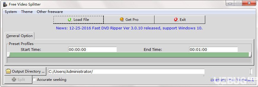 Free Video Splitter