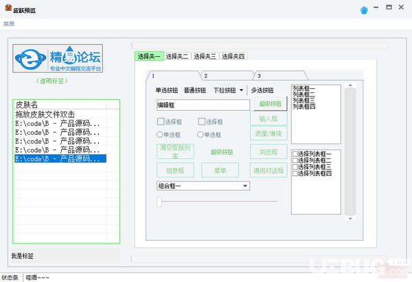 精易皮膚模塊