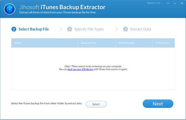 Jihosoft iTunes Backup Extractor(iTunes備份提取器)