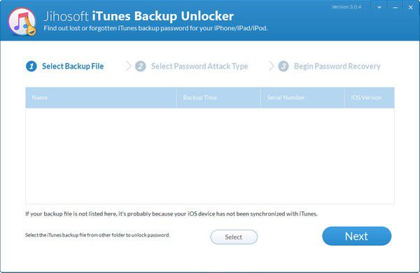 Jihosoft iTunes Backup Unlocker(iTunes備份解鎖器)