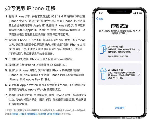 蘋果ios12.4系統(tǒng)數(shù)據(jù)遷移功能使用方法介紹