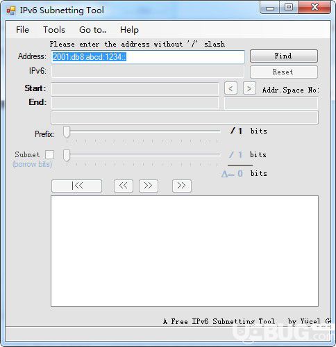 IPv6 Subnetting Tool(IPV6子網掩碼計算器)