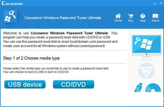 Cocosenor Windows Password Tuner