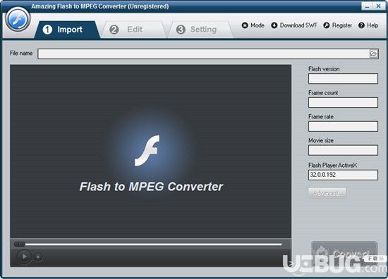 Amazing Flash to MPEG Converte