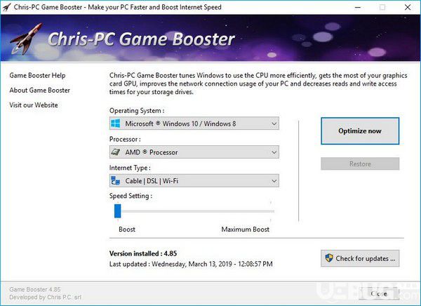 Chris-PC Game Booster(游戲性能提升軟件)