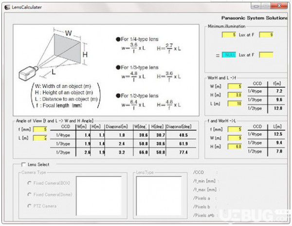 LensCalculater(攝像機(jī)鏡頭計(jì)算工具)v1.0綠色版【2】