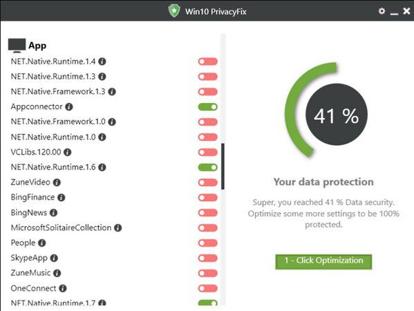 Win10 PrivacyFix(win10隱私保護(hù)軟件)v2019.2.4免費(fèi)版【2】