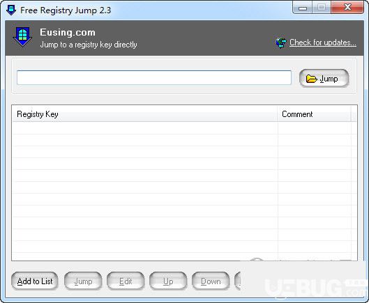 Eusing Free Registry Jump