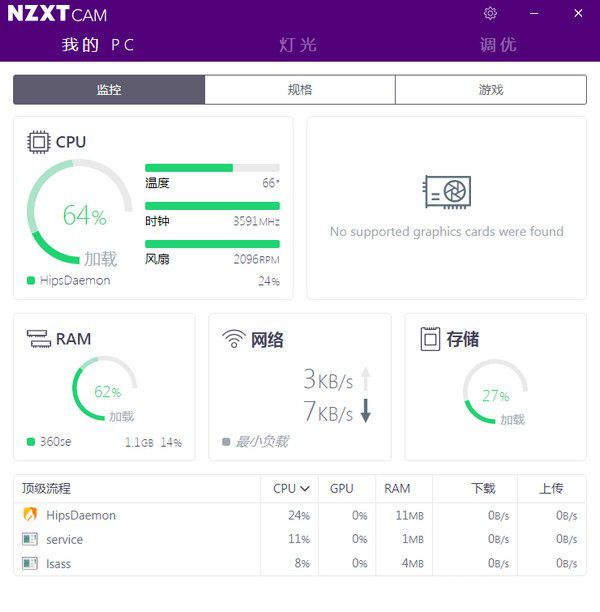 NZXT CAM(恩杰PC監(jiān)控軟件)