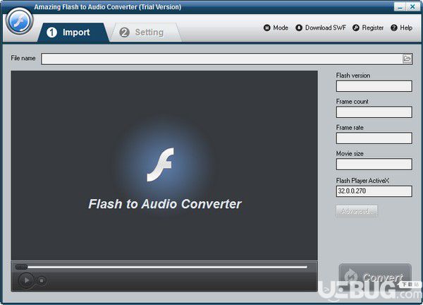 Amazing Flash to Audio Converter(Flash轉(zhuǎn)音頻軟件)