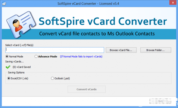 SoftSpire vCard Converter(vCard格式轉(zhuǎn)換器)v3.7免費版【2】