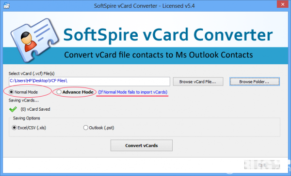 SoftSpire vCard Converter(vCard格式轉(zhuǎn)換器)v3.7免費版【4】