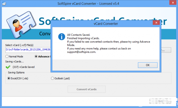 SoftSpire vCard Converter(vCard格式轉(zhuǎn)換器)v3.7免費版【7】