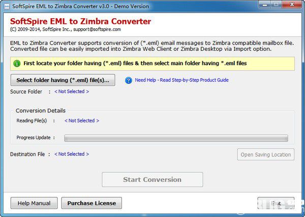 SoftSpire EML to Zimbra Converter(EML轉(zhuǎn)換成Zimbra)