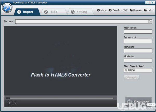 Free Flash to HTML5 Converter(FLASH轉(zhuǎn)HTML5轉(zhuǎn)換器)