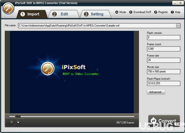 iPixSoft SWF to MPEG Converter(SWF轉(zhuǎn)MPEG工具)v3.6.0免費(fèi)版【2】