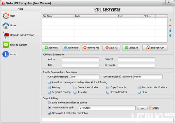 Okdo PDF Encrypter(PDF加密工具)