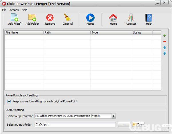 Okdo PowerPoint Merger(PPT文件合并工具)