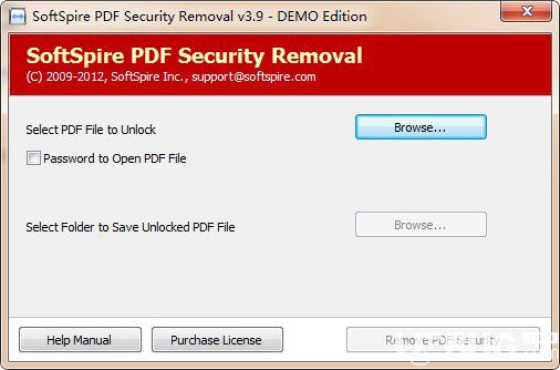 SoftSpire PDF Security Removal(PDF密碼刪除工具)