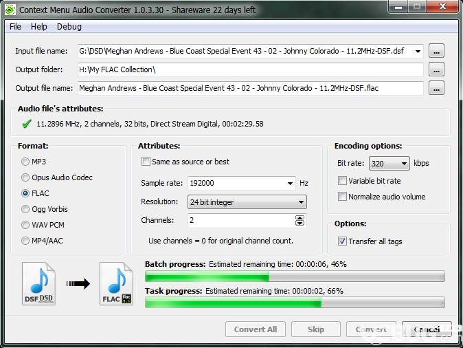 3delite Context Menu Audio Converter