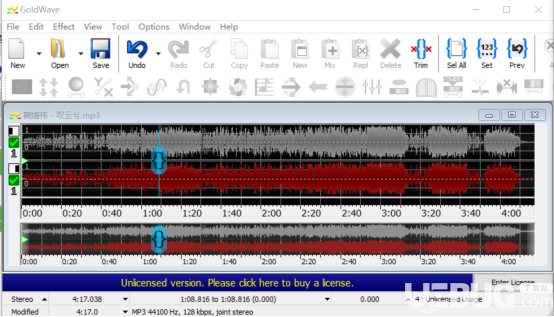怎么用Goldwave軟件剪輯音樂(lè)