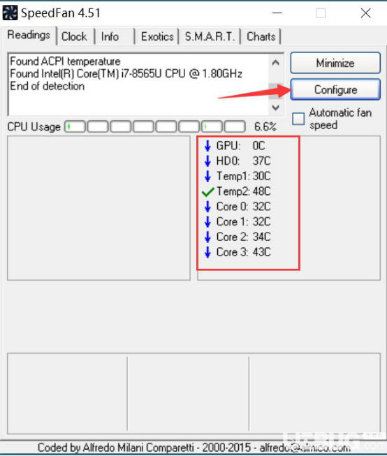 怎么使用speedfan軟件對電腦進行硬件檢測