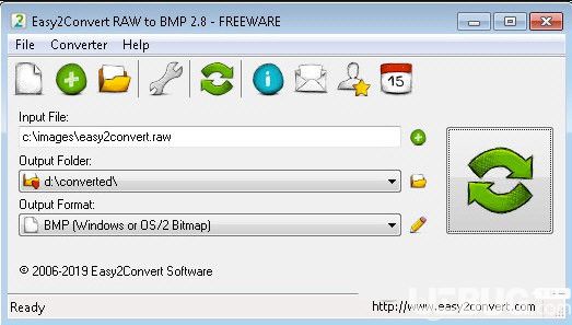 Easy2Convert RAW to BMP