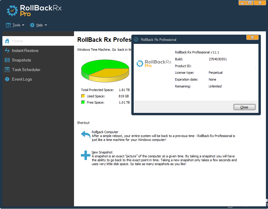 Rollback Rx Pro