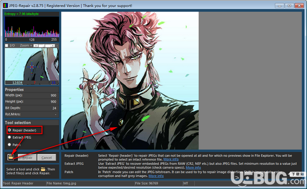 JPEG-Repair(照片修復(fù)工具)v2.8.75綠色版【2】