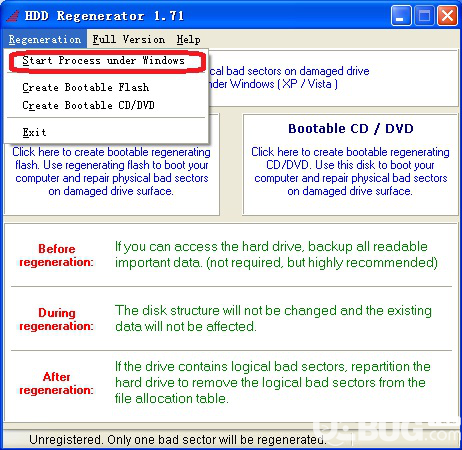 HDD Regenerator硬盤恢復工具使用方法教程
