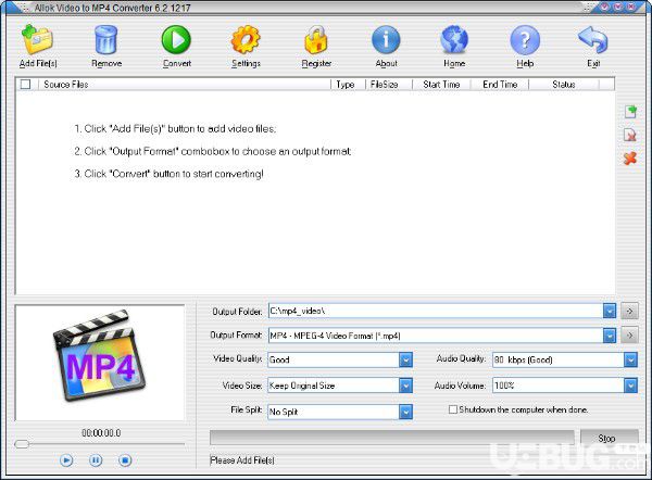 Allok Video to MP4 Converter(視頻轉(zhuǎn)換工具)