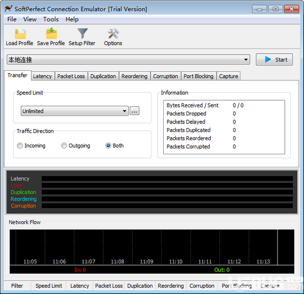 SoftPerfect Connection Emulator(網絡測試工具)