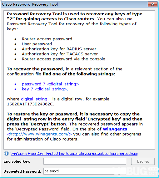 Cisco Password Recovery tool(Cisco密碼查看工具)