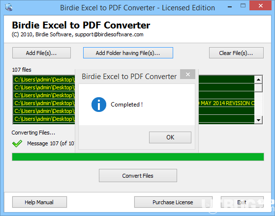 Birdie Excel to PDF Converter(XLS轉(zhuǎn)PDF轉(zhuǎn)換器)v2.9免費(fèi)版【7】