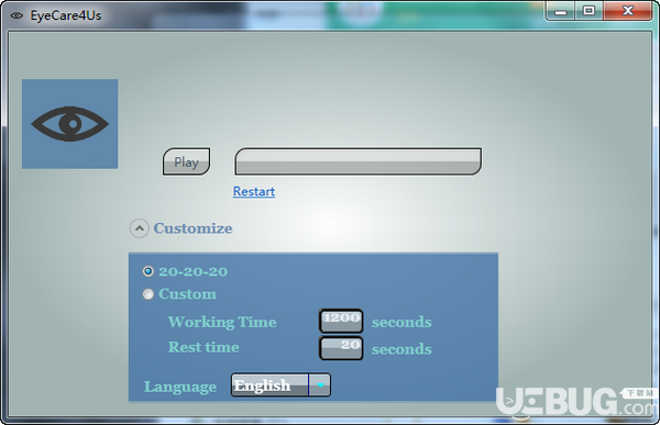 EyeCare4US(視力保護軟件)v1.0.0.5免費版