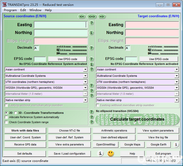 TRANSDAT pro(地理坐標轉(zhuǎn)換軟件)