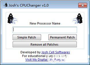 Joshs CPUChanger(修改CPU型號(hào)軟件)v1.0免費(fèi)版【1】