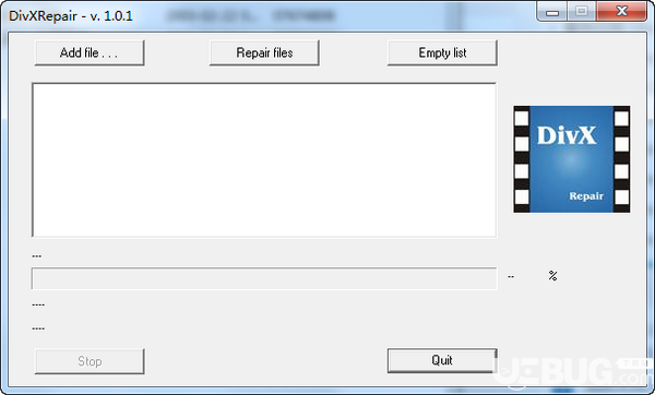 DivXRepair(Div文件修復(fù)工具)v1.0.1.0免費(fèi)版