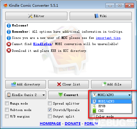 Kindle Comic Converter(漫畫轉換EPUB工具)v5.5.1免費版【3】