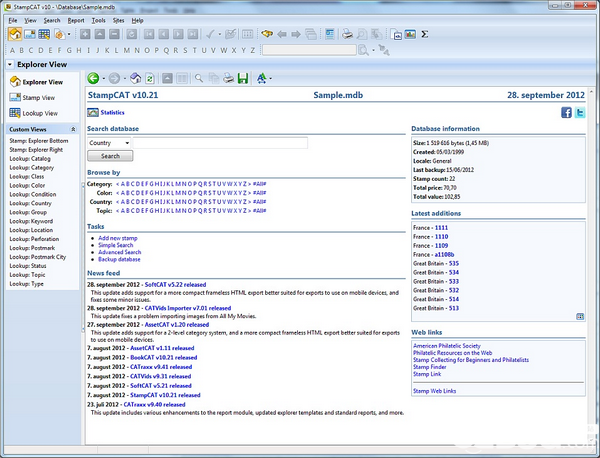 StampCAT(集郵管理軟件)v10.26免費版【1】