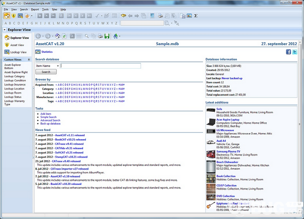 AssetCAT(家庭物品管理軟件)v1.24免費(fèi)版【1】