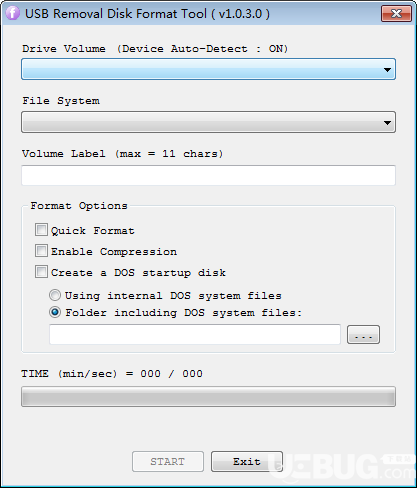 USB Removal Disk Format Tool(格式化修復(fù)U盤)