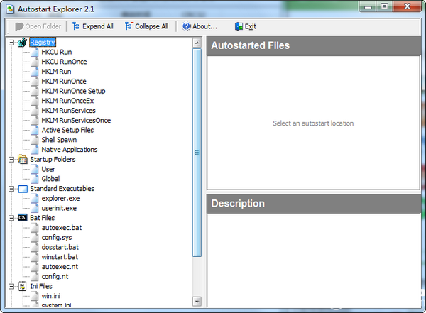 Autostart Explorer(啟動項管理工具)v2.1免費版